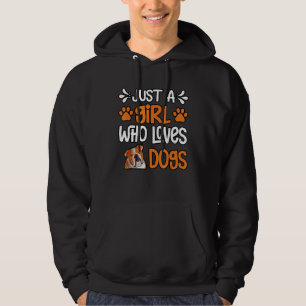 Just A Girl Who Loves English Bulldogs  Dog  Puppy Hoodie
