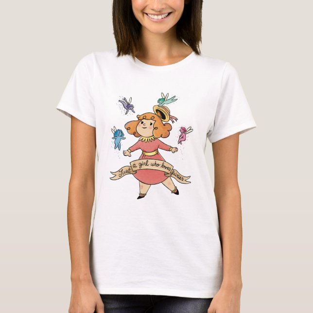 Just A Girl Who Loves Fairies T-Shirt (Front)