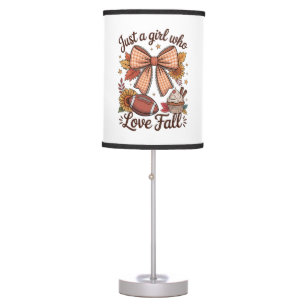 Just a Girl Who loves Fall Cozy Table Lamp