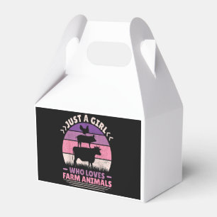 Just A Girl Who Loves Farm Animals Lover Women Far Favor Boxes