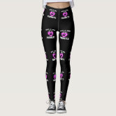 Legging Full Length Crazy Print - Amni, Black and White Tribal