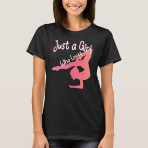 Just A Girl Who Loves Floor Gymnastics Tumbling De T-Shirt