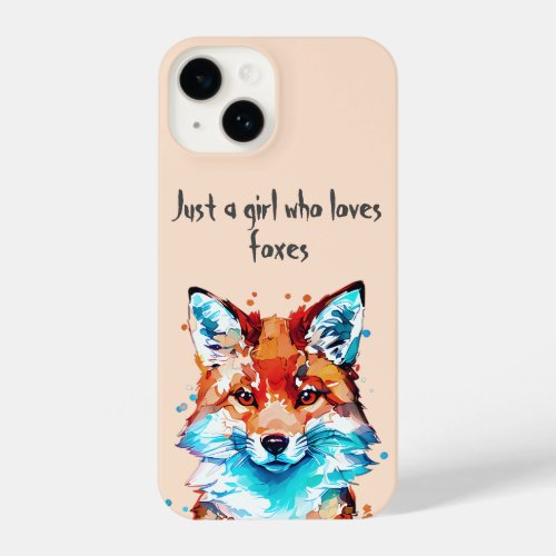 Just a Girl Who Loves Foxes iPhone 14 Case