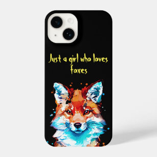 Just a Girl Who Loves Foxes iPhone 14 Case
