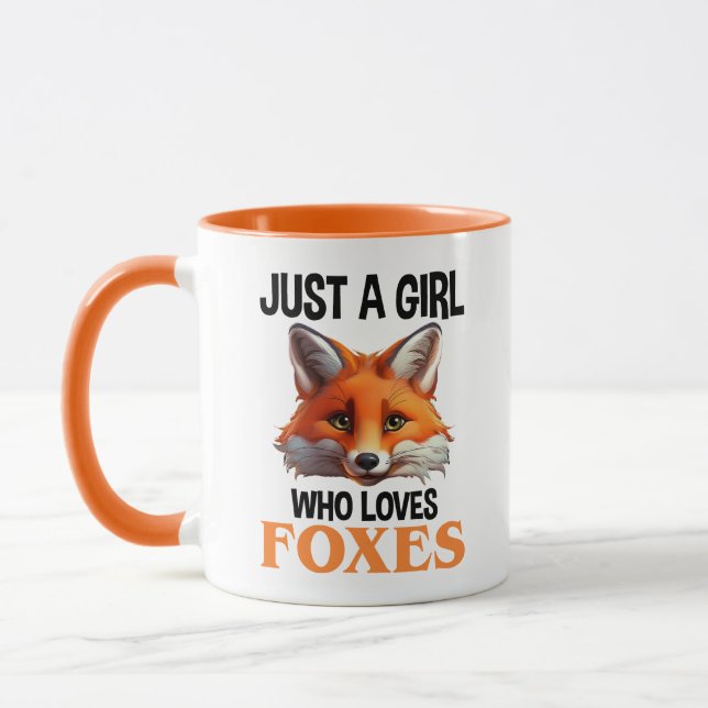 Just A Girl Who Loves Foxes Mug (Left)