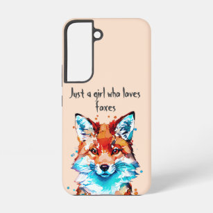 Just a Girl Who Loves Foxes Samsung Galaxy S22 Case