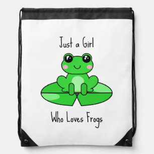 Just a Girl who Loves Friends Drawstring Bag