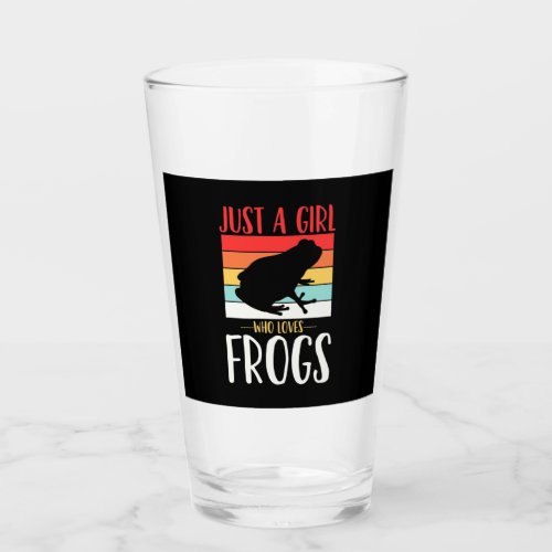 Just A Girl Who Loves Frog Glass