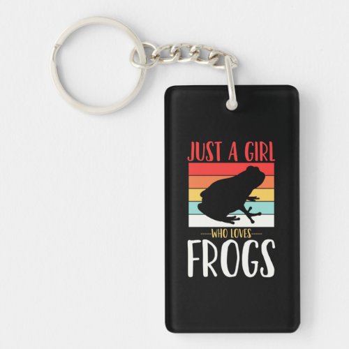 Just A Girl Who Loves Frog Keychain