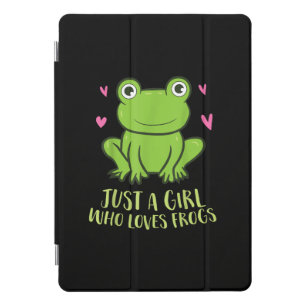 Just A Girl Who Loves Frogs   Cute Frog Girl Gifts iPad Pro Cover