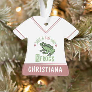Just a girl who loves frogs Frog lover gifts Ornament