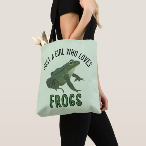 Just a girl who loves frogs Frog lover gifts Tote Bag