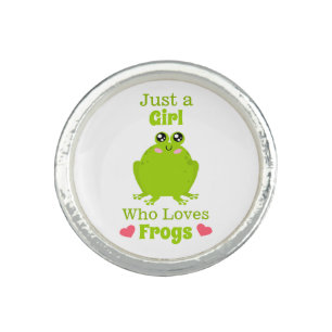 Just A Girl Who Loves Frogs Frog Lover Ring