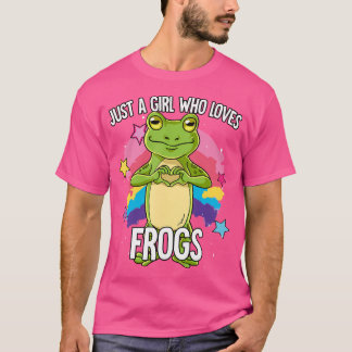Just A Girl Who Loves Frogs Frog T-Shirt
