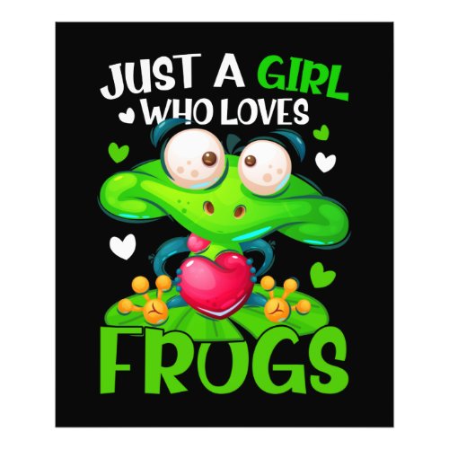 Just A Girl Who Loves Frogs Kids Girls Frog Photo Print