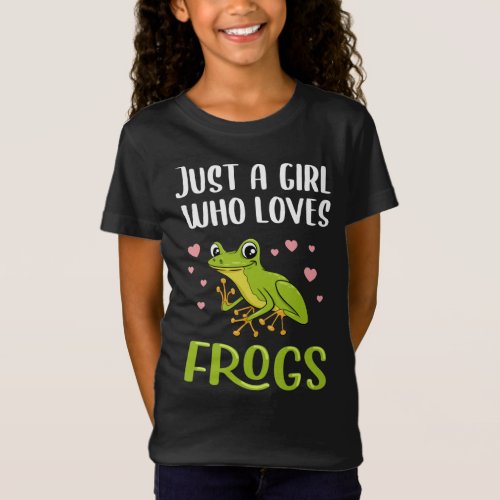 Just a girl who loves frogs T_Shirt