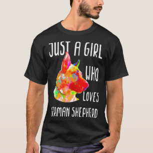 Just A Girl Who Loves German Shepherd Dog Low Pol T-Shirt
