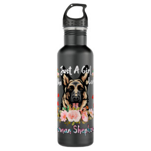 Just A Girl Who Loves German Shepherd Stainless Steel Water Bottle