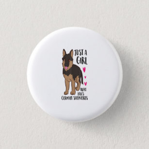 German Shepherd Dog Selfie Pinback Button Pin Badge 