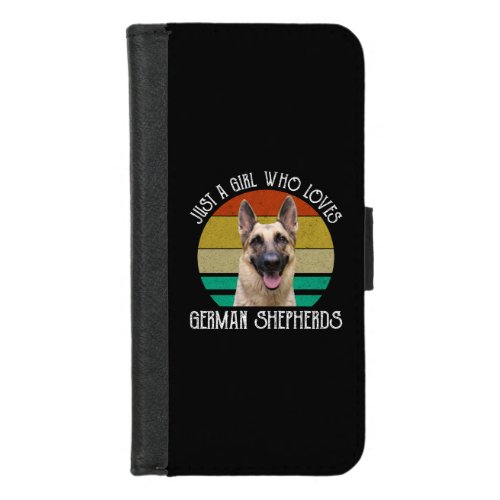 Just A Girl Who Loves German Shepherds iPhone 87 Wallet Case