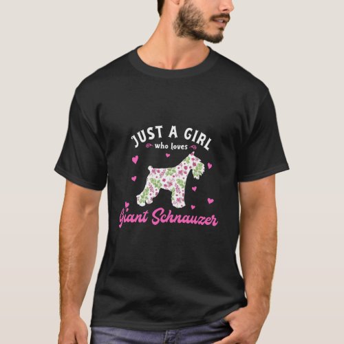 Just A Girl Who Loves Giant Schnauzer T_Shirt