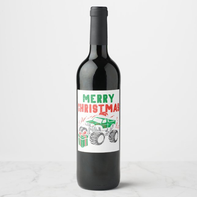 Just A Girl Who Loves Gingerbread Man Funny Christ Wine Label (Front)