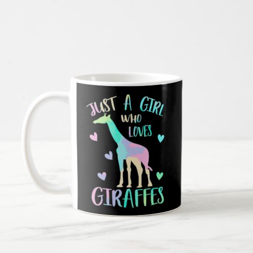 Just A Girl Who Loves Giraffes Cute Giraffe Lover  Coffee Mug