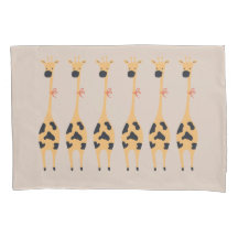 Just A Girl Who Loves Giraffes  Pillow Case