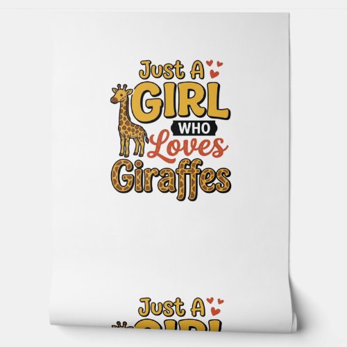 Just A Girl Who Loves Giraffes Vintage Vector Desi Wallpaper