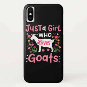 Just A Girl Who Loves Goats iPhone X Case