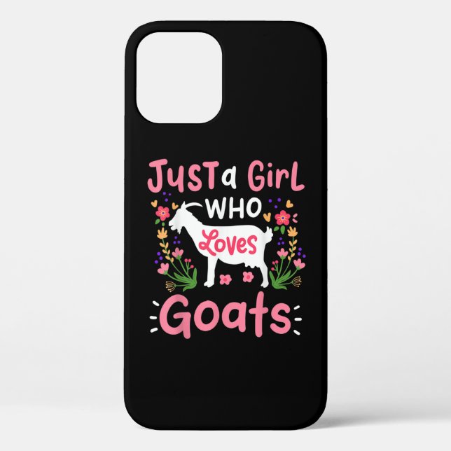 Just A Girl Who Loves Goats Case-Mate iPhone Case (Back)