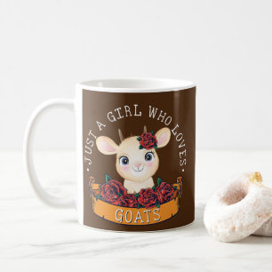 Just a Girl who loves Goats Farmer Women Goat Coffee Mug