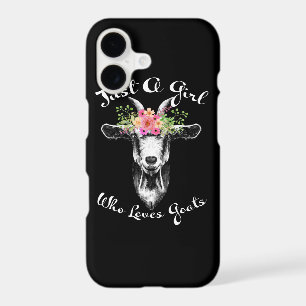 Just a Girl who loves Goats Farmer Women Goat iPhone 17 Case