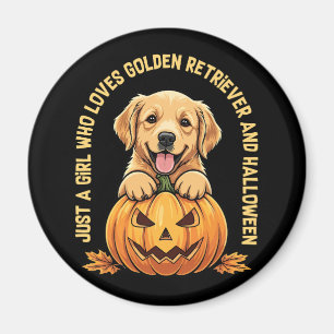 Just a Girl Who Loves Golden Retrievers Magnet