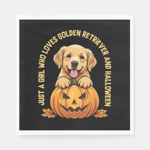 Just a Girl Who Loves Golden Retrievers Napkins