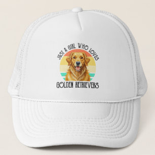 Just A Girl Who Loves Golden Retrievers Trucker Hat