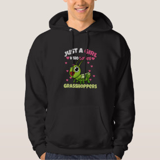 Just A Girl Who Loves Grasshoppers Hoodie