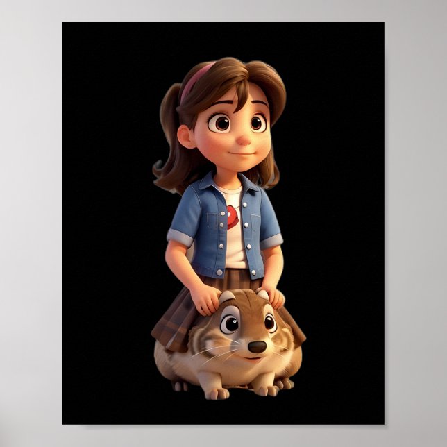 Just A Girl Who Loves Groundhogs Poster (Front)
