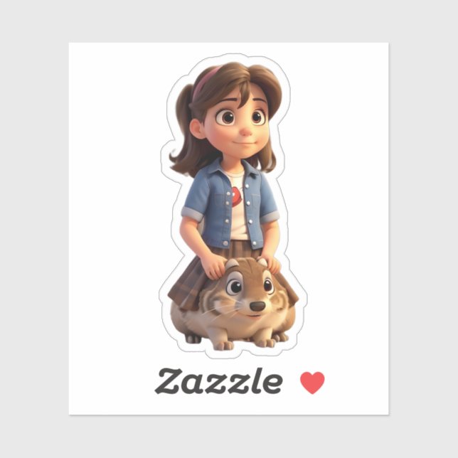 Just A Girl Who Loves Groundhogs Sticker (Sheet)