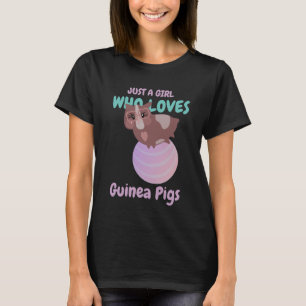Just a Girl Who Loves Guinea Pig Animals T-Shirt