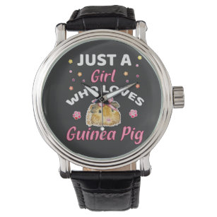 Just a Girl who Loves Guinea Pig  Guinea Pig Gifts Watch