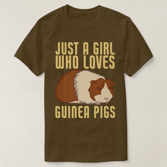 Just A Girl Who Loves Guinea Pigs861 T-Shirt (Design Front)