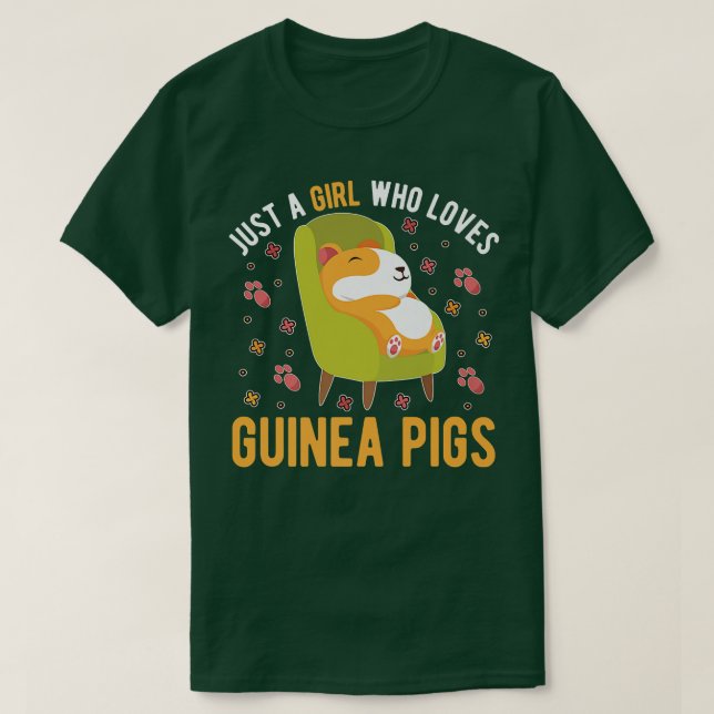 Just A Girl Who Loves Guinea Pigs863 T-Shirt (Design Front)