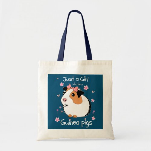 Just a Girl Who Loves Guinea Pigs Animal Clothes Tote Bag