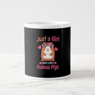 Just A Girl Who Loves Guinea Pigs Cute Guinea Pig Giant Coffee Mug