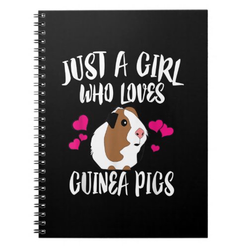 Just A Girl Who Loves Guinea Pigs Guinea Pig Gift Notebook