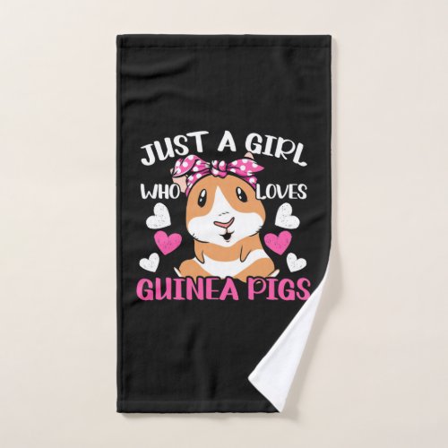 Just A Girl Who Loves Guinea Pigs Hand Towel