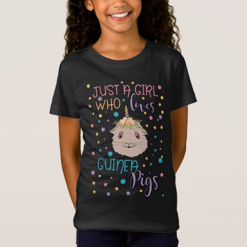 just a girl who loves Guinea Pigs piggie lover T_Shirt