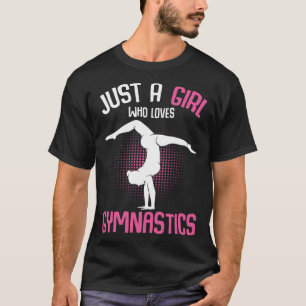 Just a Girl who loves Gymnastics Gymnast Girls Kid T-Shirt