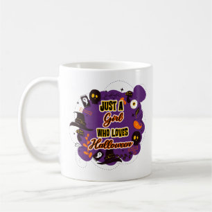 Just A Girl Who Loves Halloween Coffee Mug